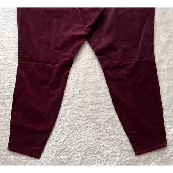 NWT KUT FROM THE KLOTH Plus Size Diana Cord Skinny Jeans in Wine - Picture 12 of 14